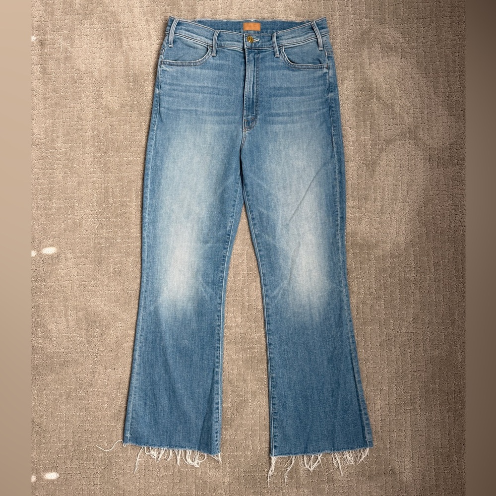 MOTHER Denim Flare Jeans in Blue